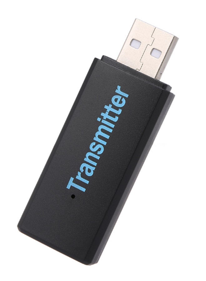 NIBEMINENT Bluetooth Audio Transmitter Adapter With USB Cable And AUX V5263 Black/White/Red - Image 2