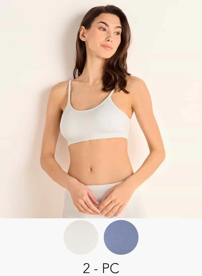 Splash FAV Set of 2 - Solid Teen Bra with Adjustable Straps