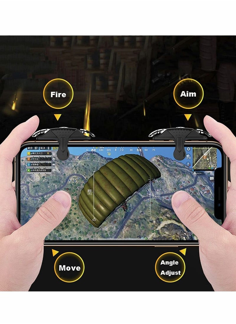 SYOSI - Mobile Gaming Triggers for Mobile FPS Games, L1 R1 Shooter Controller for Mobile Gaming - Image 1