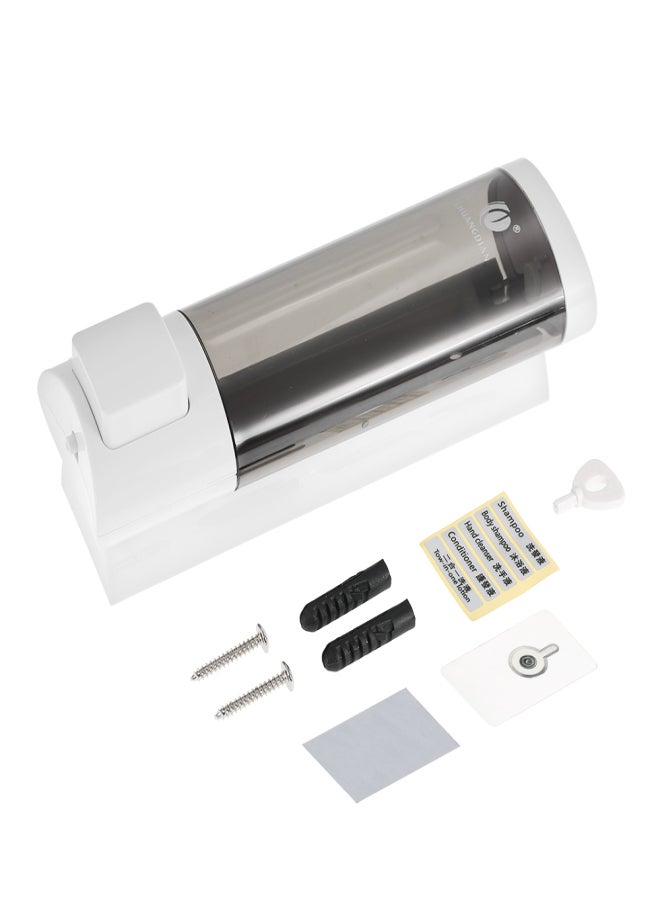 شوانجديان موزع صابون يدوي مع شريط رغوي مزدوج الجوانب مثبت على الحائط، موزع شامبو سائل، جل استحمام، منظف لليدين، موزع لوشن للحمامات والفنادق 200 مل - Image 5