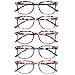 STASTEND 5 Pack Reading Glasses Blue Light Blocking for WomenComputer Readers with Spring Hinge MulticolorC2 15 multiplier_x - Image 1
