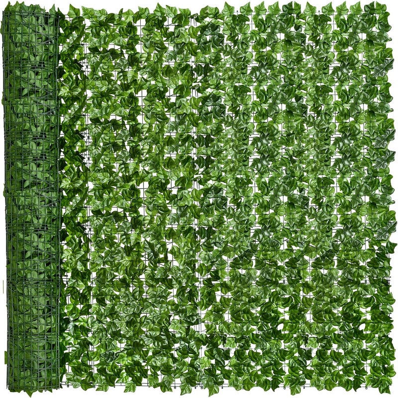 DearHouse Artificial Ivy Privacy Fence, 197x78.7inch Artificial Hedges Fence and Faux Ivy Leaf Decoration for Outdoor Decor, Home, Garden Decor - Image 1