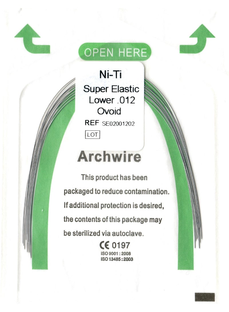 keemz NiTi Arch Wire Ovoid 0.012 LOWER