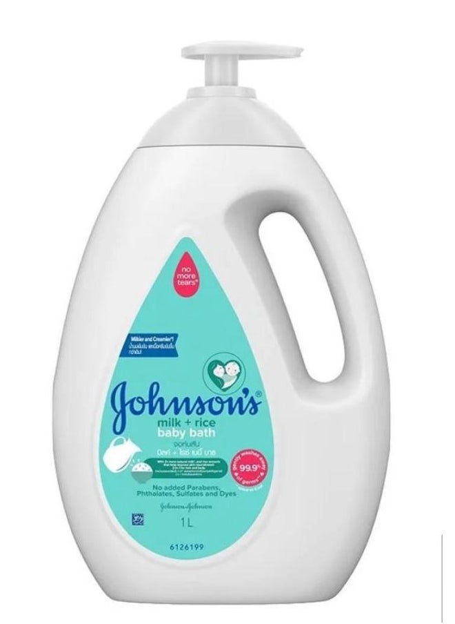 Johnson's Baby - Milk And Rice Baby Bath 1 Liters - Image 1