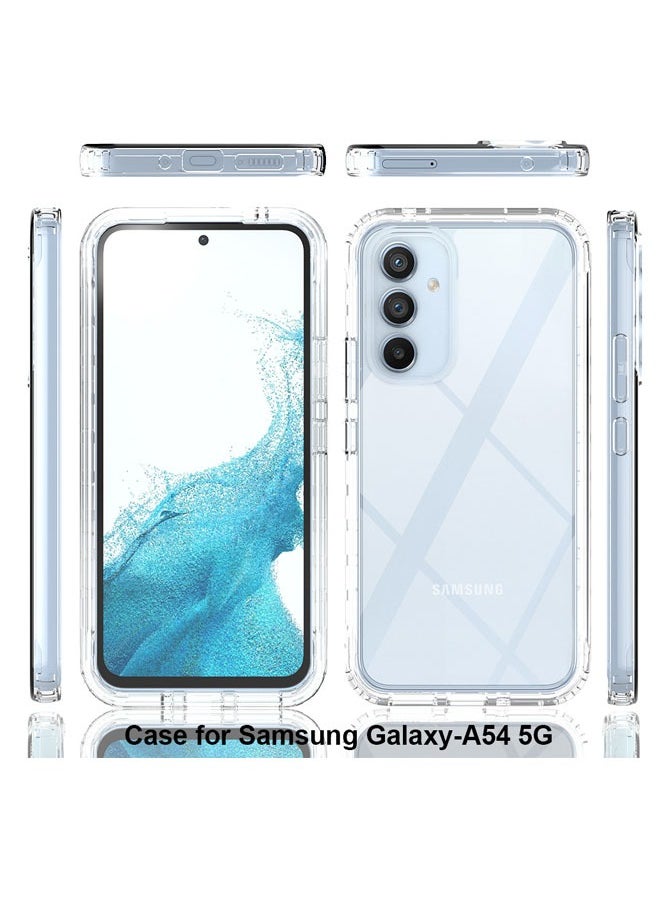 KASTWAVE - Samsung Galaxy A54 5G Case, Shock Absorption Bumper Design, Enhanced Camera and Screen Protection, Shockproof Crystal Clear Slim TPU Protective Phone Cover for Samsung Galaxy A54 5G (Clear) - Image 1