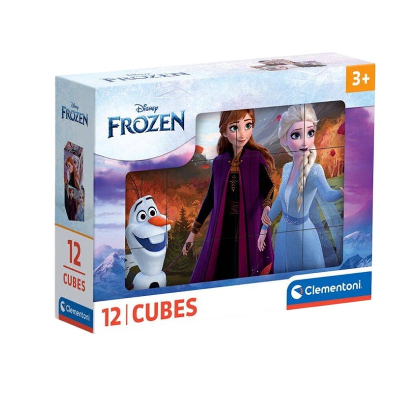 Clementoni Disney Frozen Cube Puzzle (12 Cubes) - Image 1