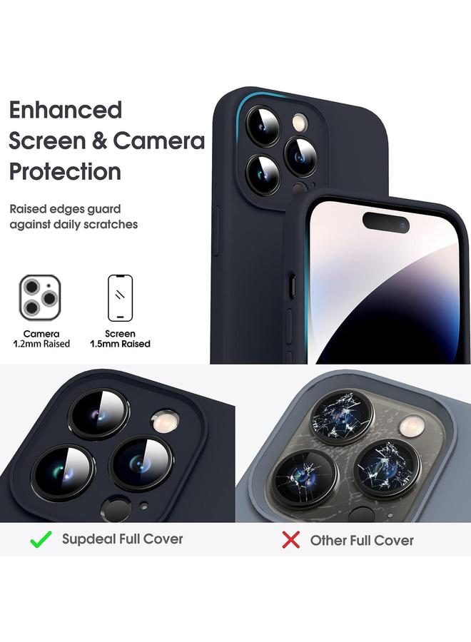 S-TOP Case For iPhone 14 Pro Max Microfiber Liquid Silicone Shockproof Phone Case - Image 2