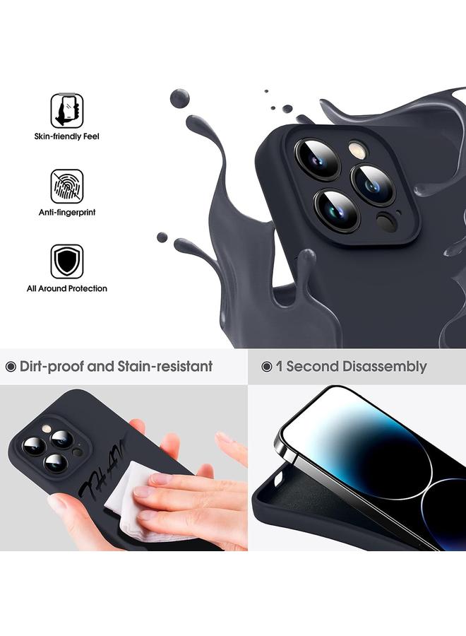 S-TOP Case For iPhone 14 Pro Max Microfiber Liquid Silicone Shockproof Phone Case - Image 3