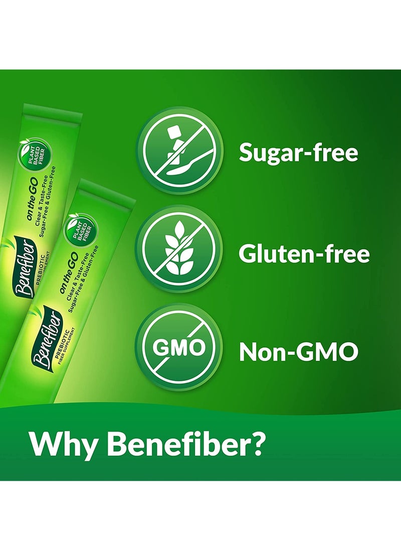 Benefiber - Prebiotic Fiber Supplement, On The Go, 28 Stick Packs - Image 1