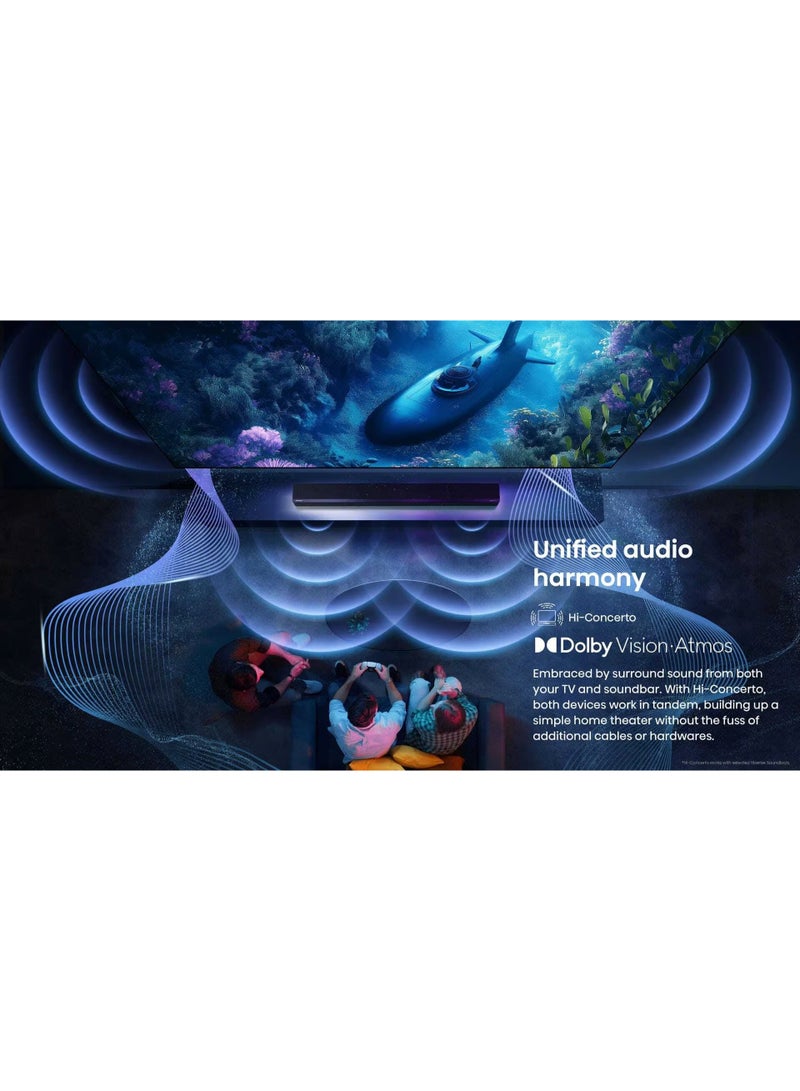 هايسنس تلفاز ذكي 100 بوصة QLED، VIDAA U8، Dolby Atmos، وضع الألعاب المحترف 144Hz، لون النقطة الكمومية، مضخم صوت مدمج، مجموعة كاملة، تكيف ذكي بالذكاء الاصطناعي - Image 5