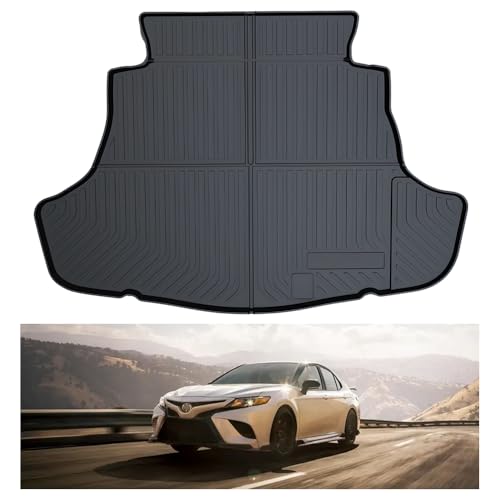 Aiqiying All Weather Rear Cargo Liners Trunk Tray Mats Protector Custom Compatible with 2018 2019 2020 2021 2022 2023 2024 2025 Toyota Camry, 3D Waterproof Durable Odorless Flexible Black TPO Accessories - Image 2