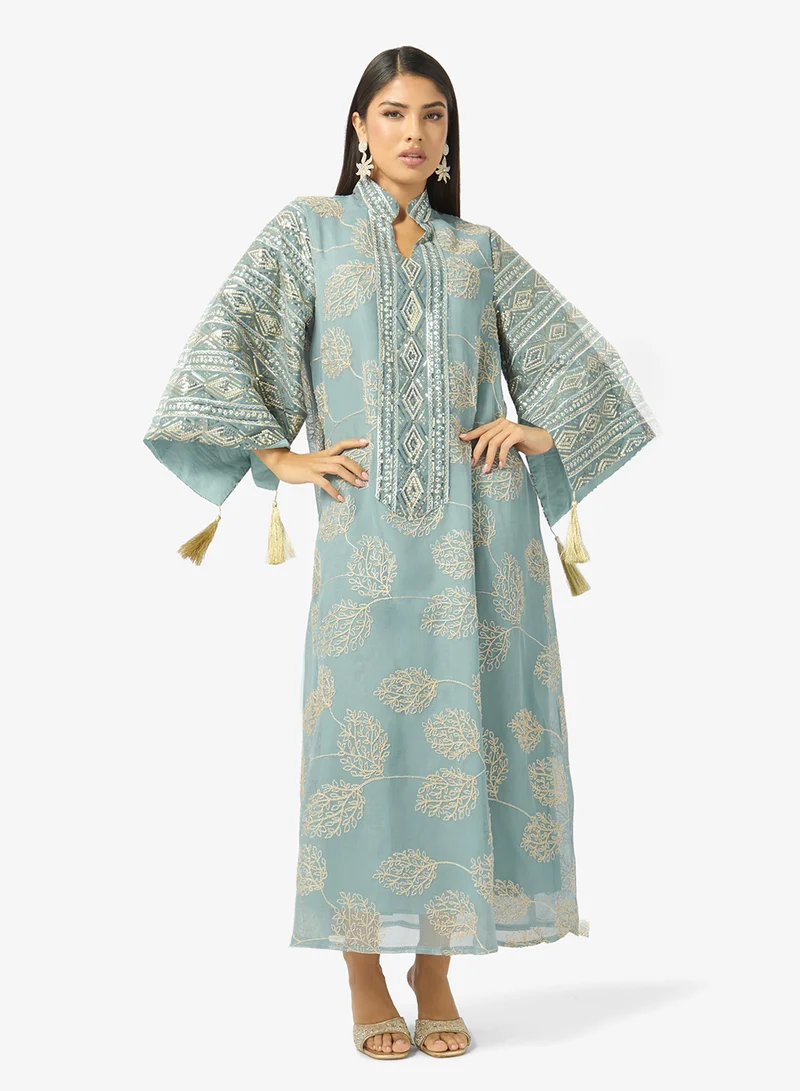 Khizana Embroidered Jalabiya