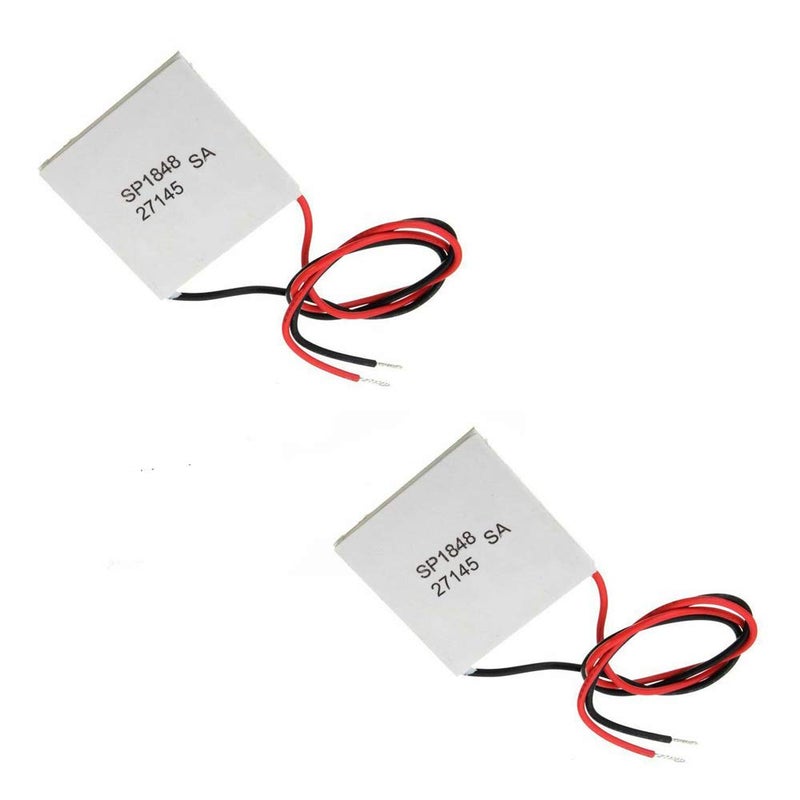 Comimark 2Pcs 40x40mm Thermoelectric Power Generator SP1848-27145 Peltier TEG Module - Image 1