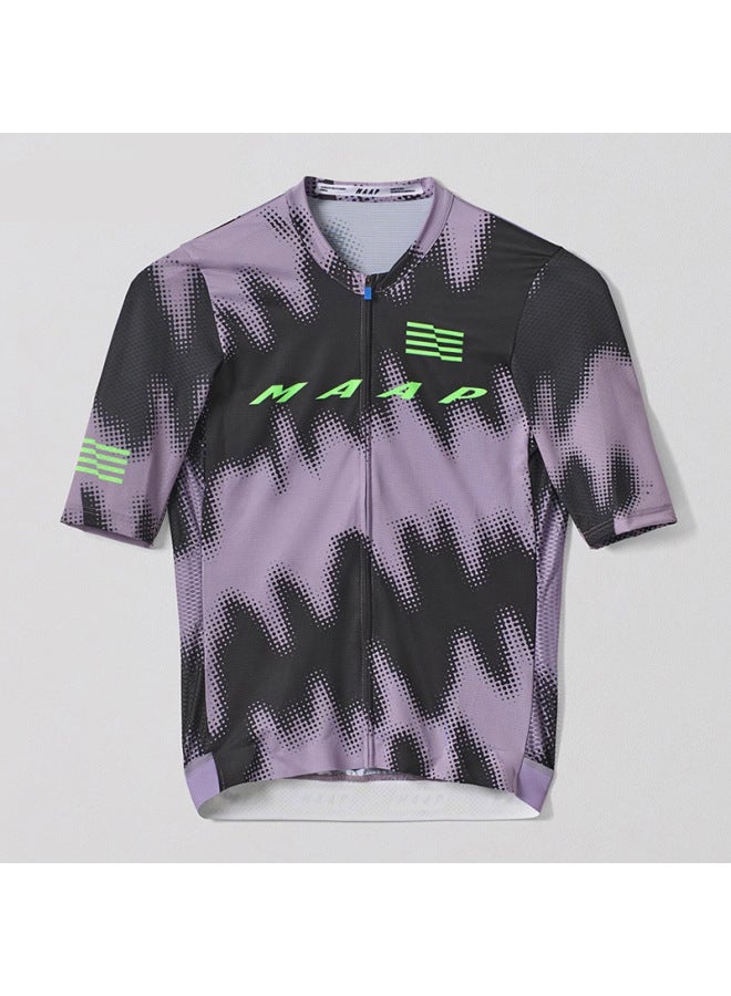 Short-sleeved Cycling Clothes Road Bike Cycling Clothes Men's And Women's Breathable Sun Protection Top Quick-drying Clothes