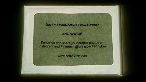 Glow in The Dark Pigment Powder Neutral and Fluorescent Color for Art Painting Fine Art Nail Art Paint and DIY Crafts Long Lasting 10 Color Options Neutral White 60 Grams 212 oz