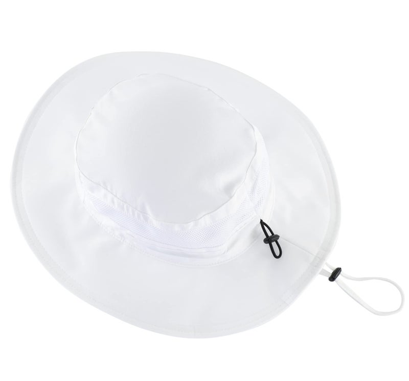 Connectyle Women's UPF 50+ Safari Sun Hat Breathable UV Protection Fishing Hat (White) - Image 3