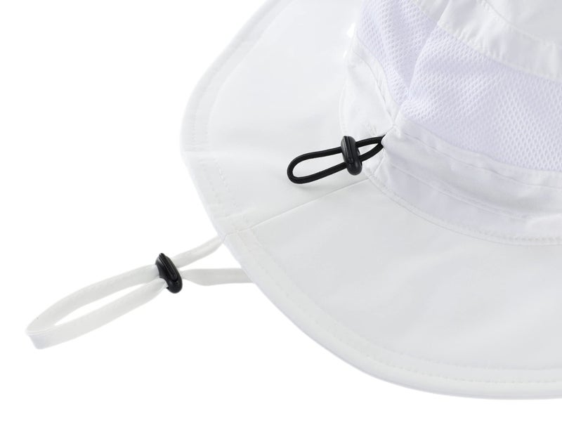 Connectyle Women's UPF 50+ Safari Sun Hat Breathable UV Protection Fishing Hat (White) - Image 5