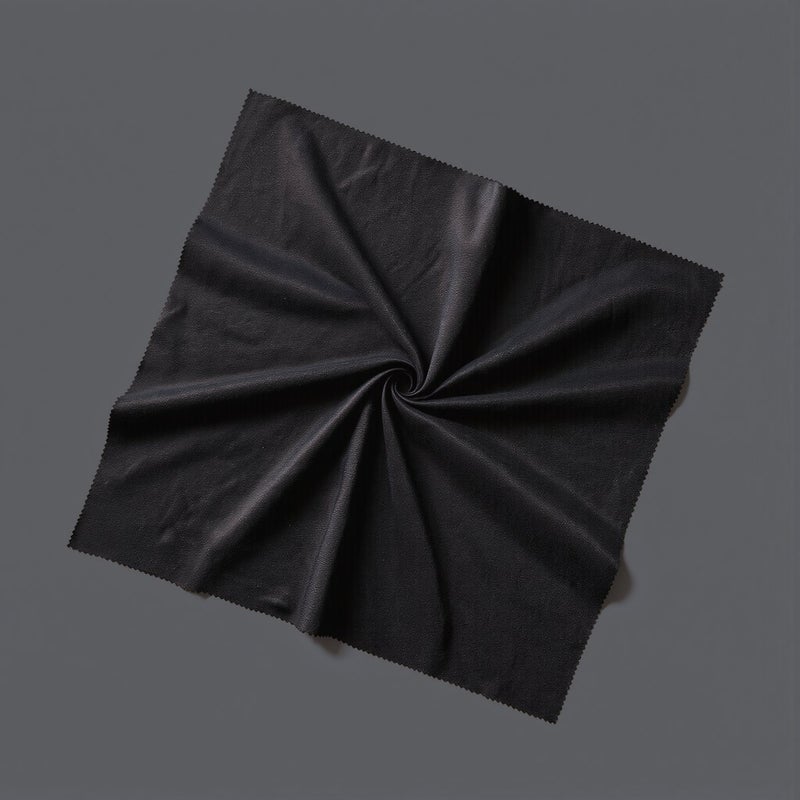 قماش تنظيف عدسات المايكروفايبر سميك خالٍ من الوبر 16x16 بوصة أبيض - Image 4