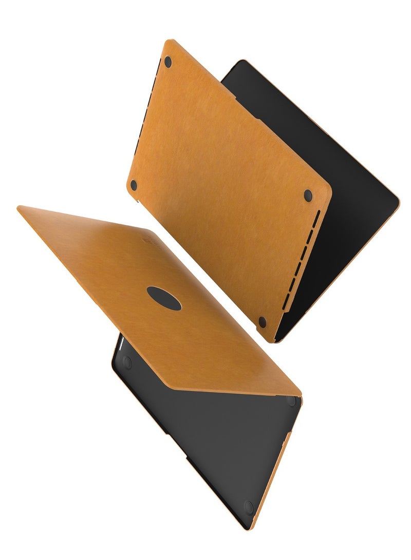 ليفيلو حقيبة ماك بوك برو 16 بوصة من جينيفا مصنوعة من الجلد - بني - Image 1