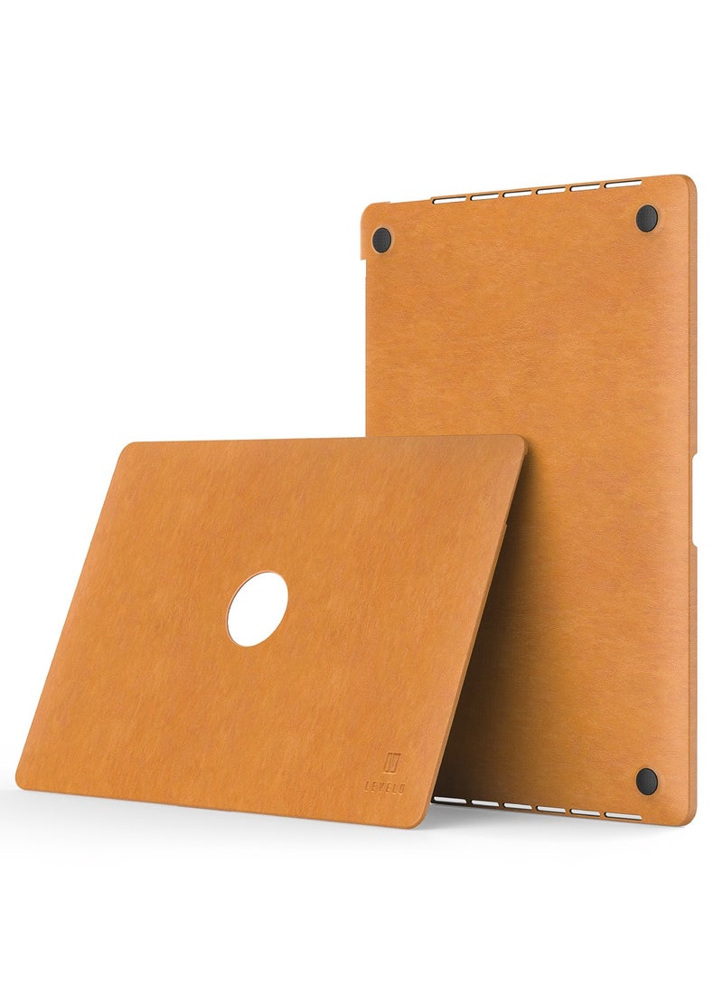 ليفيلو حقيبة ماك بوك برو 16 بوصة من جينيفا مصنوعة من الجلد - بني - Image 4