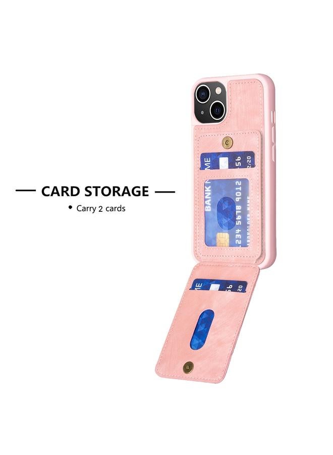 S-TOP Case For iPhone 15 Plus BF28 Frosted Card Bag Phone Case with Holder - Image 4