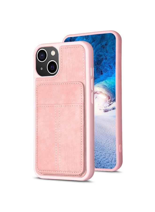 S-TOP Case For iPhone 15 Plus BF28 Frosted Card Bag Phone Case with Holder - Image 1