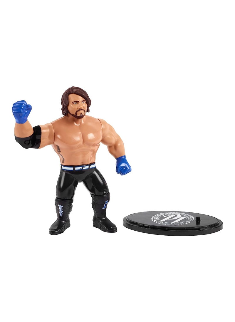 Mattel Games WWE Retro Series AJ Styles 4.5" Action Figure  - Image 2