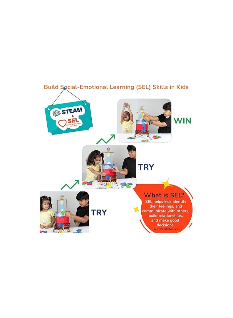 Smartivity Smartivity Eq Building Kit For Kids 4 To 8 Years|Best For Early Social & Emotional Development Toy For Boys & Girls Age 4-5-6-7|Educational Activity Game|Made By Iit Delhi Alumni,Multicolor  - Image 2