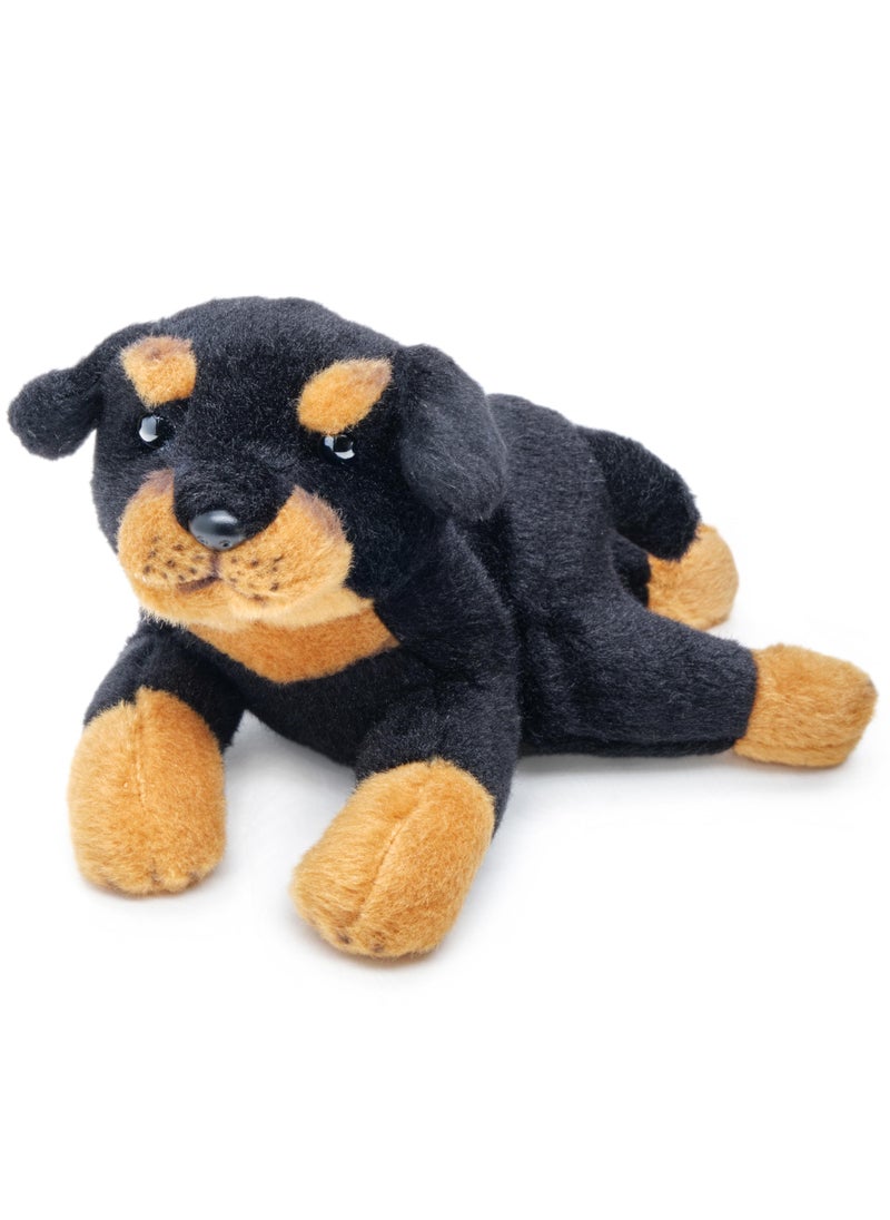 Bearington Collection Bearington Lil' Gunner The Rottweiler Stuffed Animal, 8 Inch Dog Stuffed Animal  - Image 1