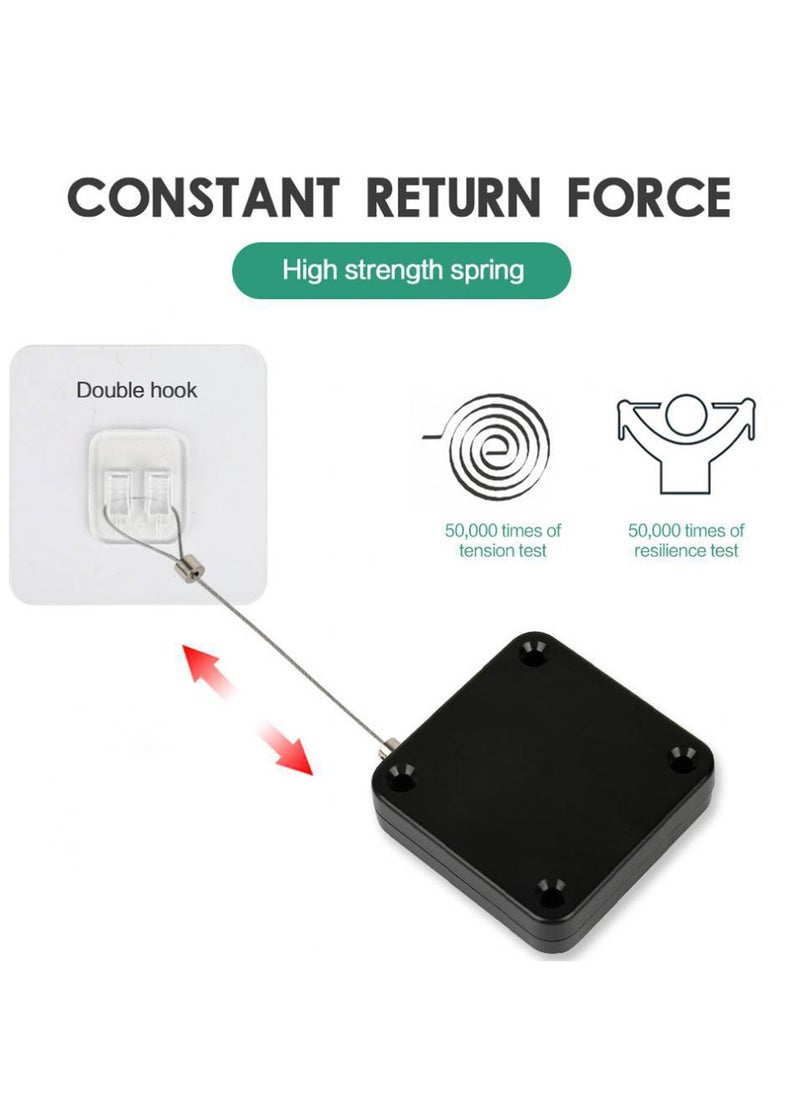 RongXin Non-perforated Automatic Sensing Door Closer Multifunctional Automatic Door Closer Automatic Door Closer For Household And Commercial Use With Pull Cord Type Door Closer  - Image 3