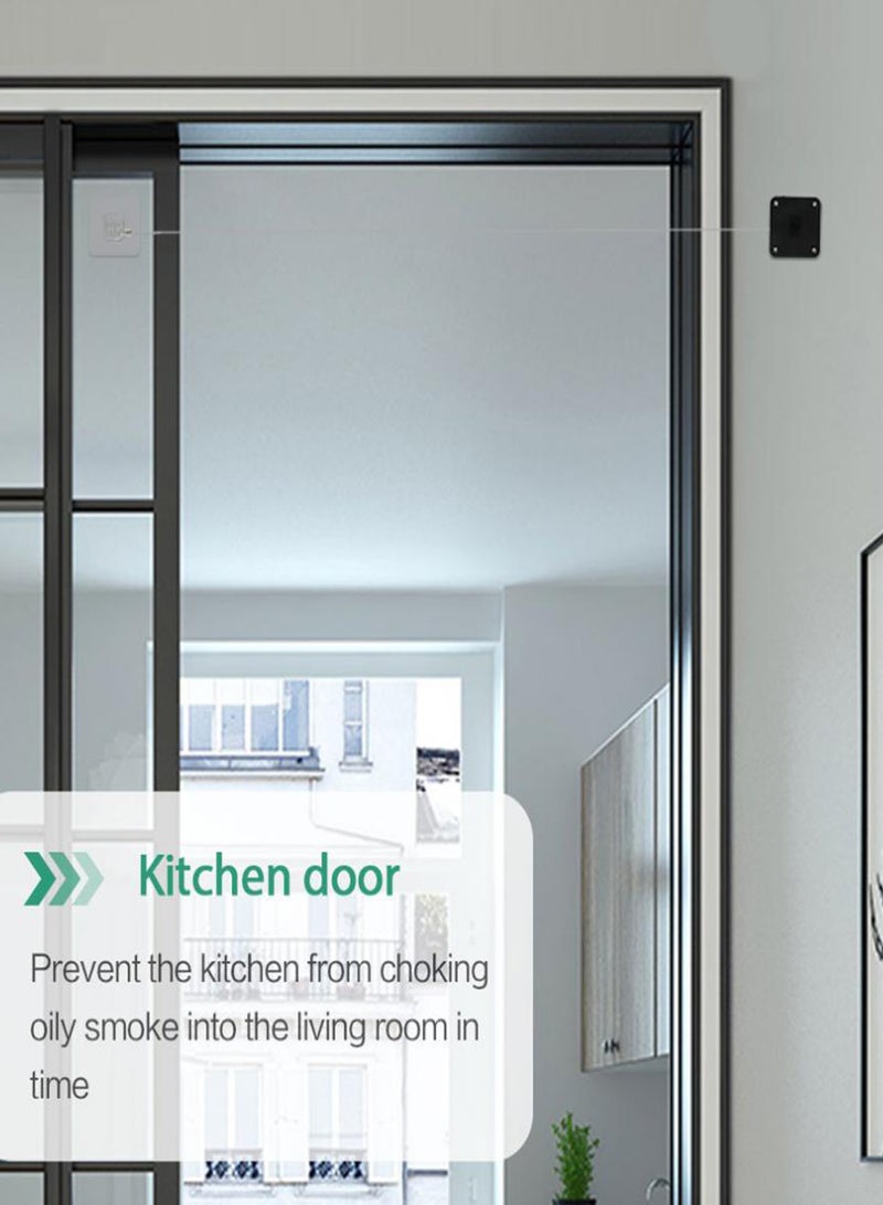 Non-perforated Automatic Sensing Door Closer Multifunctional Automatic Door Closer Automatic Door Closer For Household And Commercial Use With Pull Cord Type Door Closer