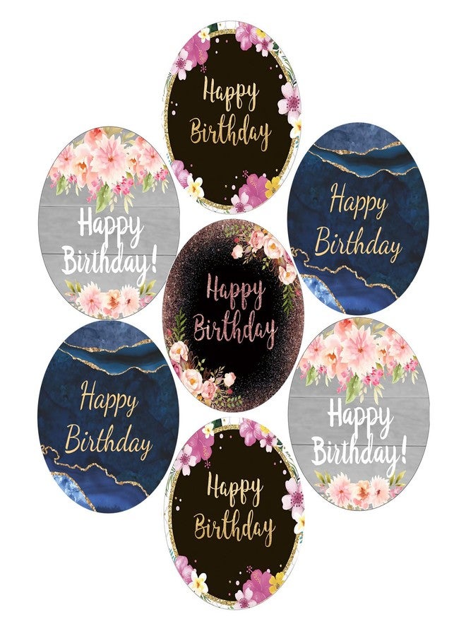 SLGIFT Vinyl Happy Birthday Theme Sticker, Self-Adhesive Vinyl Stickers, 40 Pieces, 2 x 2 Inches Round Sticker, 4 Unique Designs, R193 - Image 1