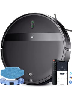 G20 Robot Vacuum Cleaner With Mop,2 in 1 Mopping Robotic Vacuum with Watertank and Dustbin,Tangle-Free Powerful Suction,Alexa & App Scheduling,  Wi-Fi/App/Remote,Self-Charging, Slim,Black