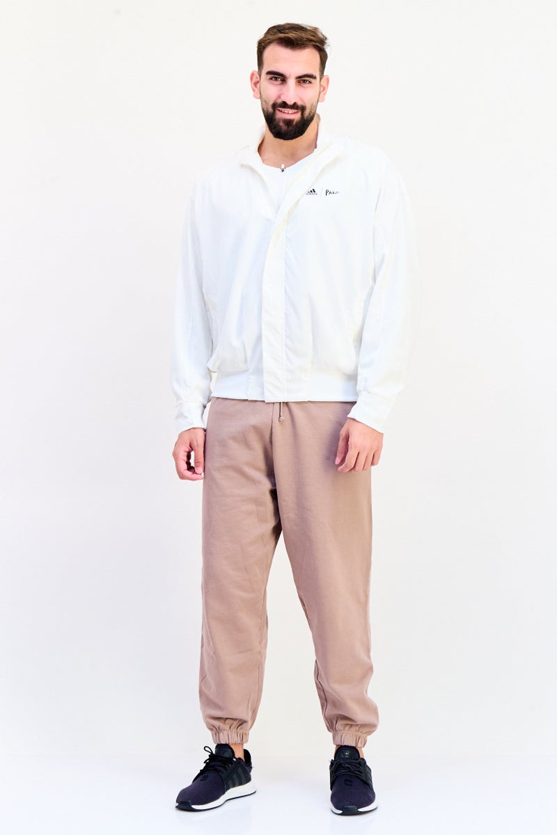 Adidas x Parley Men Sportswear Fit Long Sleeve Outdoor London Jacket, Off White - Image 2