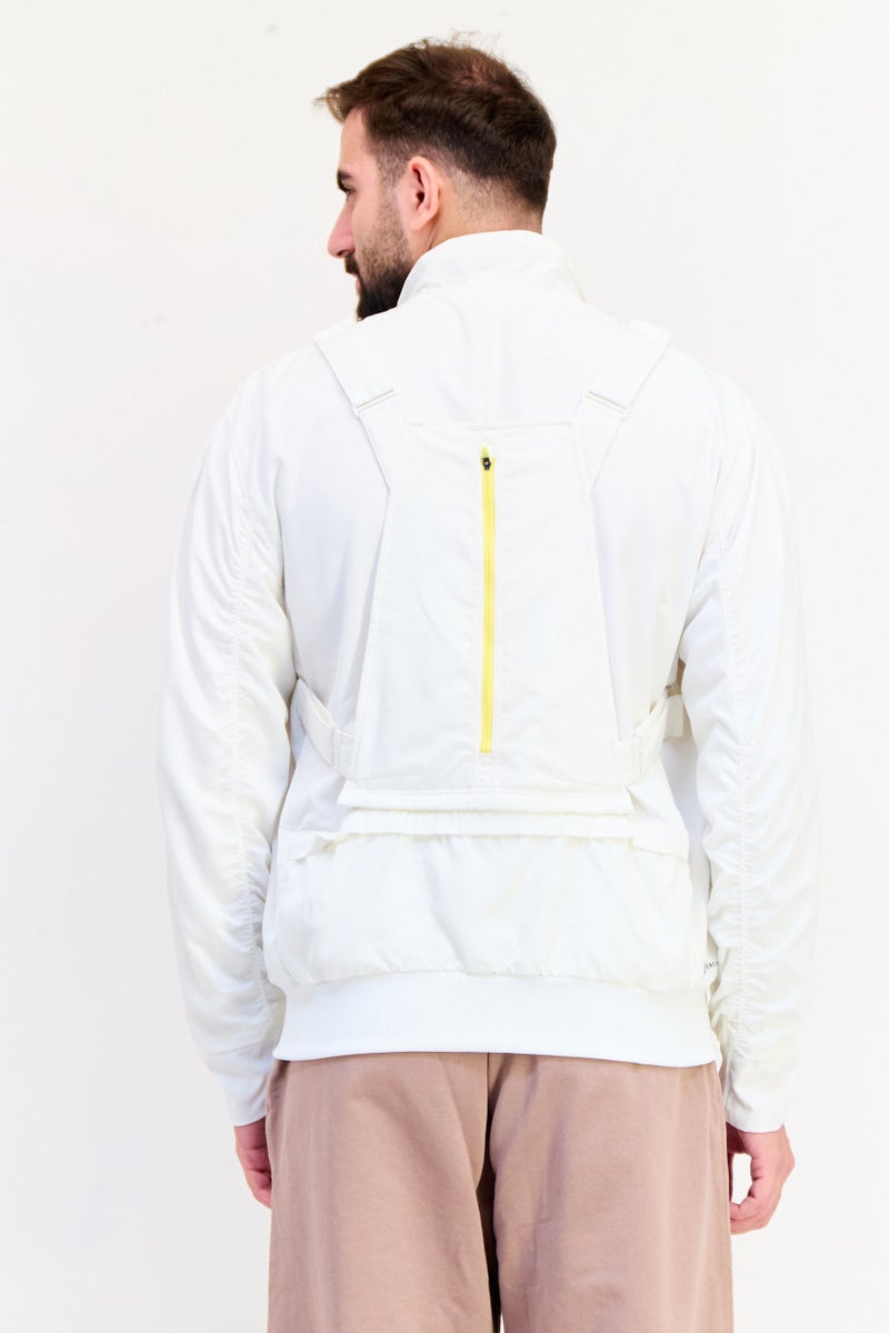 Adidas x Parley Men Sportswear Fit Long Sleeve Outdoor London Jacket, Off White - Image 4