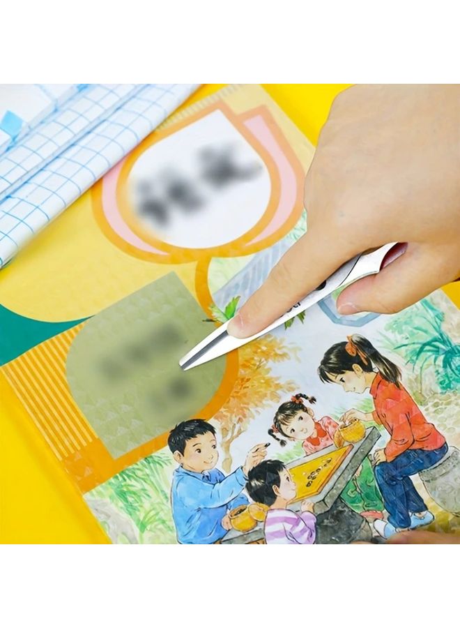 10PCS Frosted Grid Book Covers Transparent Self Adhesive Protective Film PVC Material - Image 4