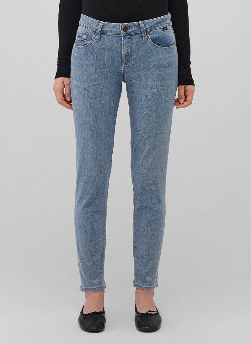 MAVI Ada Mid Blue Denim Jean Pants - Image 4