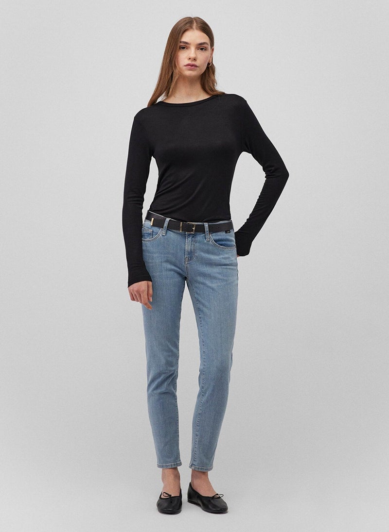MAVI Ada Mid Blue Denim Jean Pants - Image 1