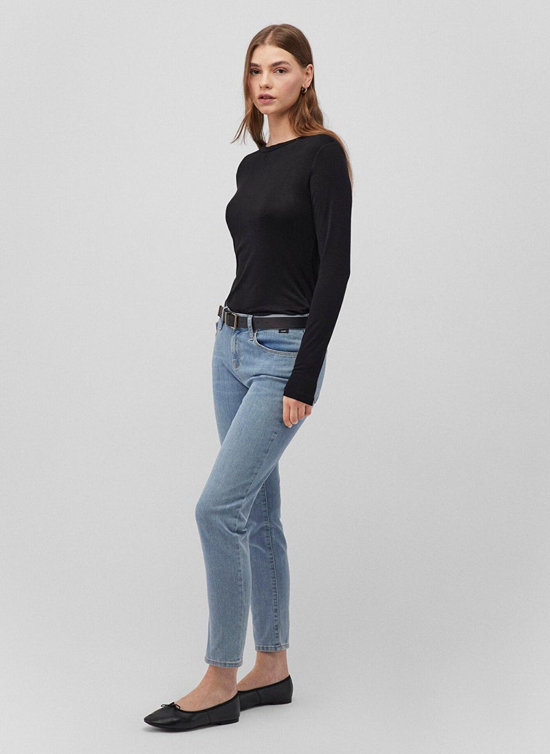 MAVI Ada Mid Blue Denim Jean Pants - Image 2