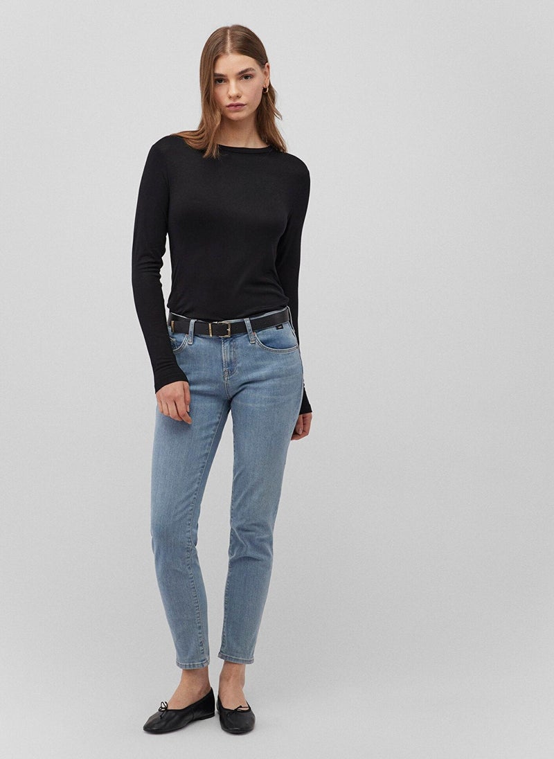 MAVI Ada Mid Blue Denim Jean Pants - Image 3
