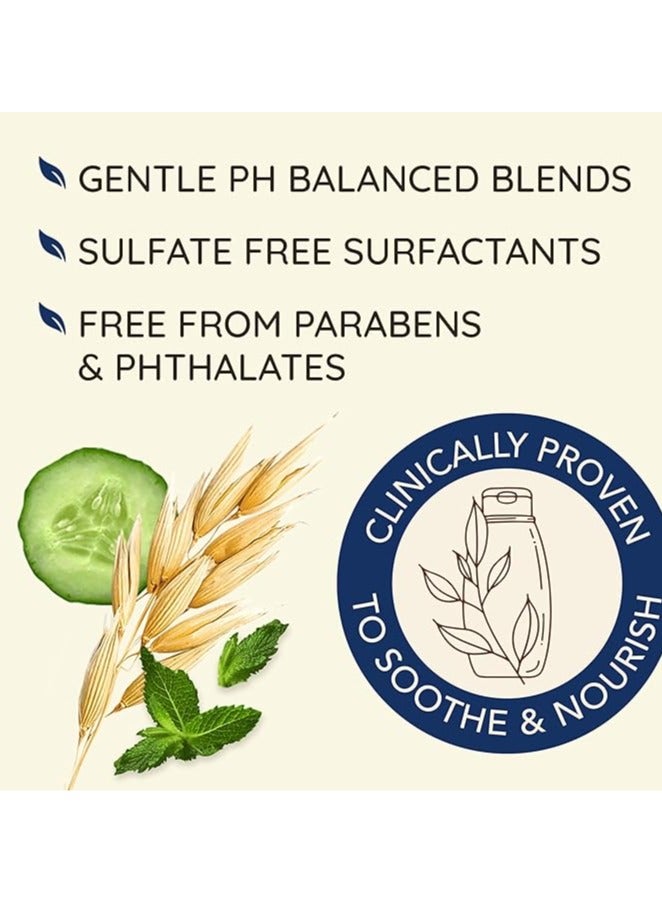 Aveeno Aveeno Fresh Greens Blend Natural Volumizing Shampoo, Cucumber, Rosemary, for Fine Hair, 12 fl oz - Image 3