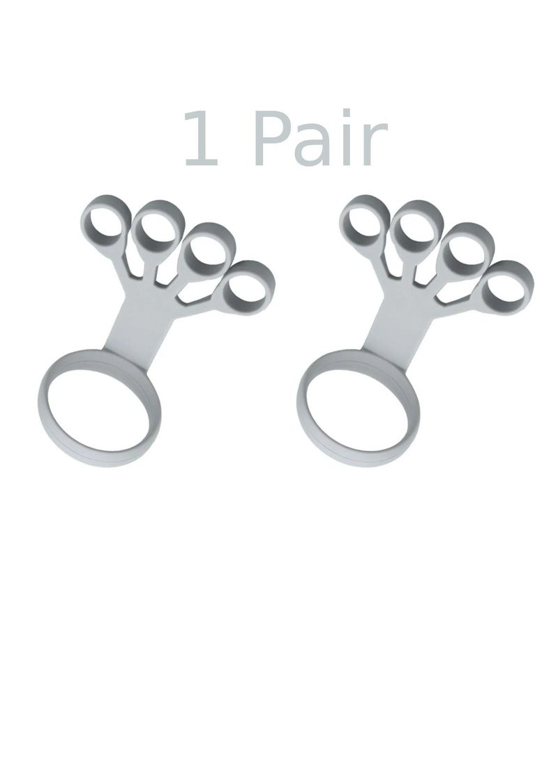 DIGI CORE 1 Pair Silicone Finger Expander Strength Trainer Hand Wrist Tweezers Massage Band Stretcher Exercise Massager Grip  - Image 1