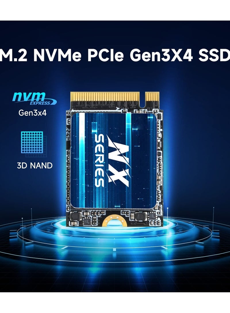 KingSpec NX Series 512GB M.2 NVMe PCIe Gen3x4 SSD – High-Speed Internal Solid State Drive with 3D NAND, Up to 3500MB/s Read & 2500MB/s Write for Laptop & Desktop PC - Image 2
