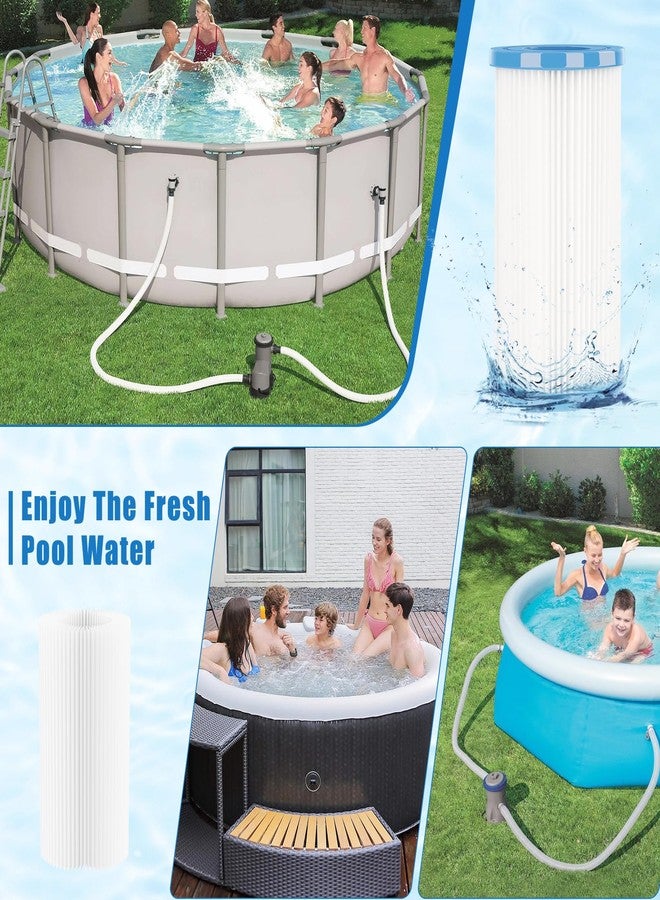 RGJ Universal Pool Filter Cartridge Type A/C or III, 12 Pack Reusable Swimming Pool Filter for Above Ground Pools, Efficient Filtration & Keep The Water Clean - Image 4