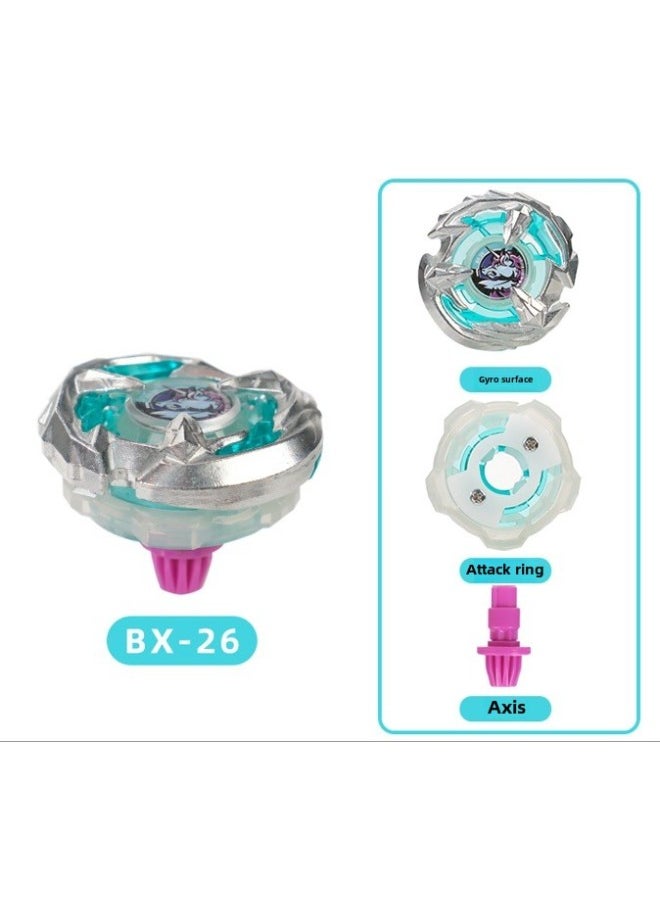 跨境平台新品战斗陀螺男孩玩具游戏 X陀螺 BX旋转陀螺X手把发射器-颜色:BX26  - Image 1