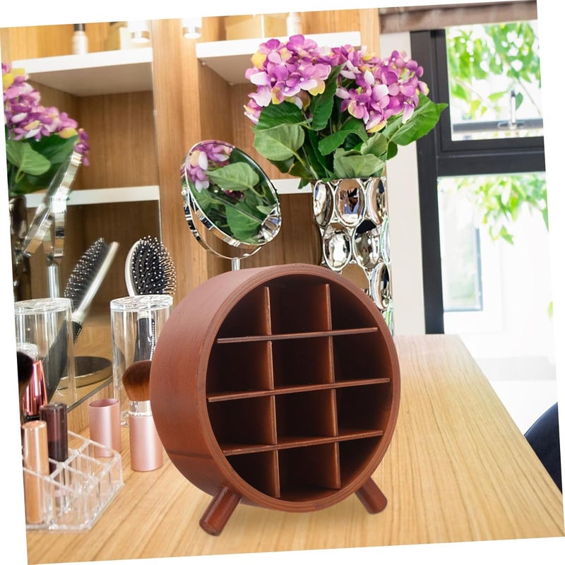DOITOOL Lip Gloss Organizer Lipstick Storage Box Display Shelf Wooden Lipstick Holder Lipgloss Organizer Dressing Table Dog - Image 5