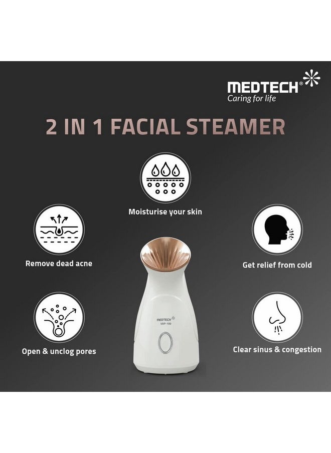 MEDTECH - Handyvap Vap100 Steamer For Cold & Cough, Vapourizer & Steamer For Face Steam, Steam Inhaler & Vaporizer Machine With Nanoionic Technology, Fast Mist In 30Sec & 1 Year Warranty Vap100 - Image 1