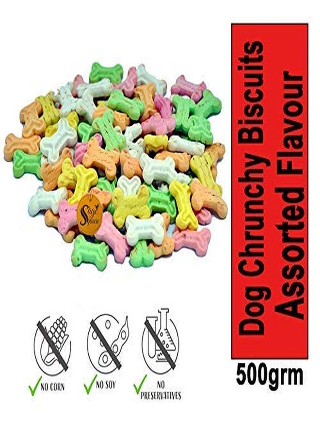 Sage Square Freshly Oven Baked Crunchy Assorted Flavors Dog Biscuits, Cookies Treat for Dogs, Puppy (500grm) - Image 2