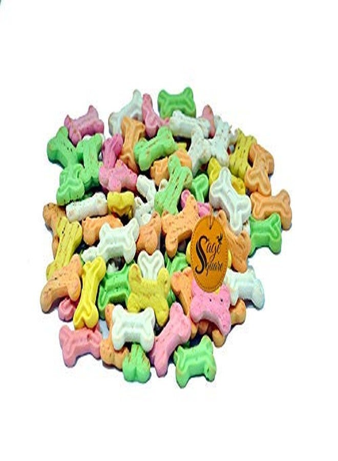 Sage Square Freshly Oven Baked Crunchy Assorted Flavors Dog Biscuits, Cookies Treat for Dogs, Puppy (500grm) - Image 1