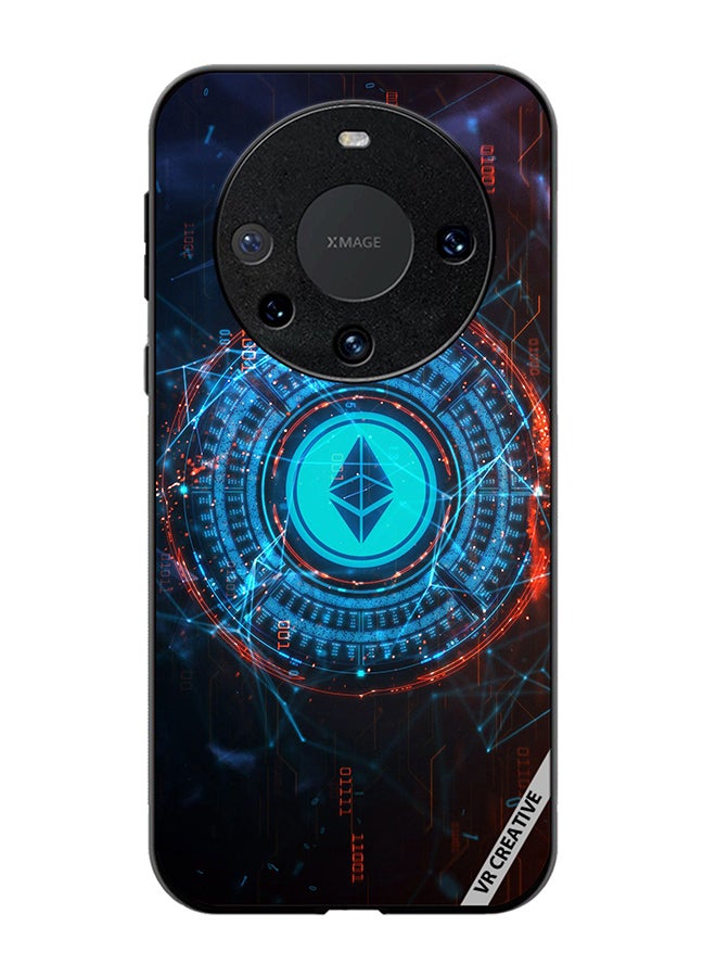 VR CREATIVE Protective Case Cover For Huawei Mate 60 Pro Ethereum Design Multicolour - Image 1